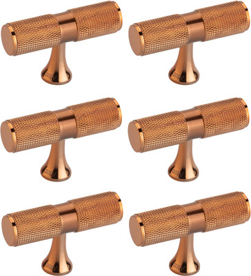 ATOM KB-BK-TEE Rose Gold Finish Knob Brass Cabinet/Drawer Handle(Gold Pack of 6)