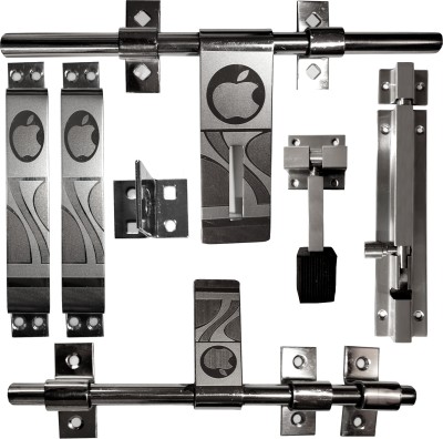 Circle Stainless Steel Door Kit |Door Accessories Kit|Door kit| Stainless Steel Door Handle(Silver Pack of 40)