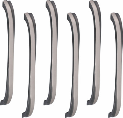 ATOM CH-ZN-550-BS-10, Pack of 06 Zinc Cabinet/Drawer Handle(Black, Silver Pack of 6)
