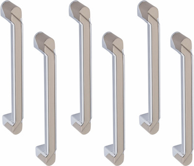 ATOM CH-ZN-241-CPSS-08, Pack of 6 Zinc Cabinet/Drawer Handle(Silver Pack of 6)