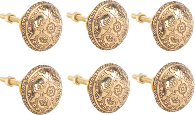 ATOM KB-BK-ORCHID Multicolor Knobs Brass Cabinet/Drawer Handle(Multicolor Pack of 6)