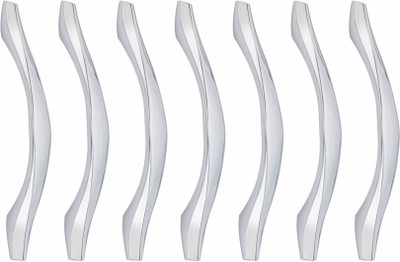 ATOM CH-ZN-218-CP-04, Pack of 6 Zinc Cabinet/Drawer Handle(Silver Pack of 6)