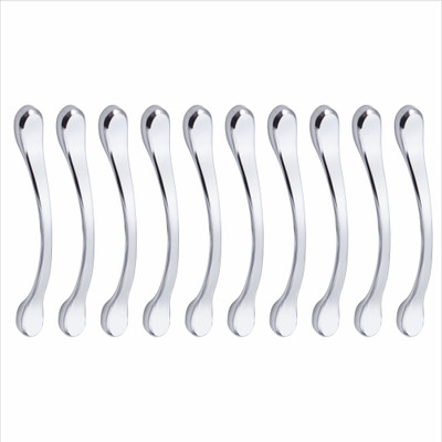 ATOM CH-ZN-548-CP-06, Pack of 10 Zinc Cabinet/Drawer Handle(Silver Pack of 10)