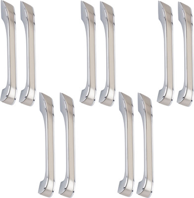ATOM 4.8 Inches Zinc Handle | CP Stain Finish| CH-252 Zinc Cabinet/Drawer Handle(Silver Pack of 10)