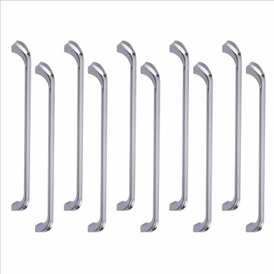 ATOM CH-ZN-227-CP-12, Pack of 10 Zinc Cabinet/Drawer Handle(Silver Pack of 10)