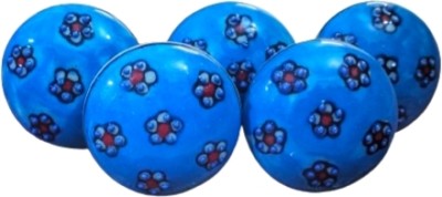 Gangkart-Ceramic Knobs World Door Knobs Cabinet Handle Kitchens blue Mandala Pack Of 05 Knobs Ceramic Door Handle(Blue Pack of 5)