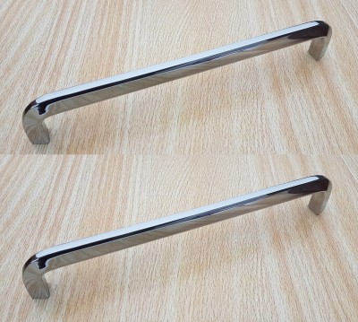 boruz ZUPADI CHROME 288 Stainless Steel Door Handle(Silver Pack of 2)