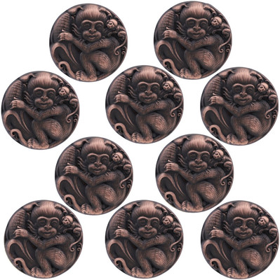 ATOM KB-ZK-627 Copper Antique Zinc Cabinet/Drawer Handle(Brown Pack of 10)