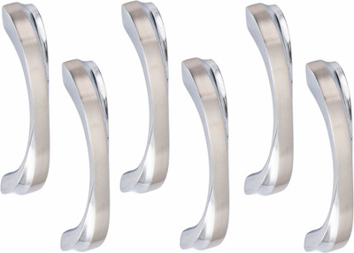 ATOM CH-ZN-550-CPSS-04, Pack of 06 Zinc Cabinet/Drawer Handle(Silver Pack of 6)