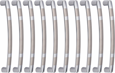 ATOM CH-ZN-536-CP-08, Pack of 10 Zinc Cabinet/Drawer Handle(Silver Pack of 10)