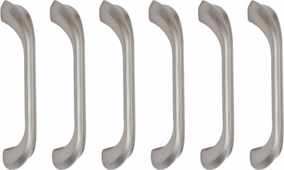 ATOM CH-ZN-227-SS-04, Pack of 6 Zinc Cabinet/Drawer Handle(Silver Pack of 6)