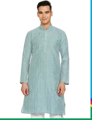 Milleys Men Embroidered Straight Kurta(Multicolor)