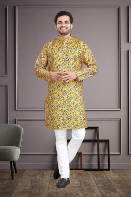 BBSTEXTILES Men Printed A-line Kurta(Multicolor)