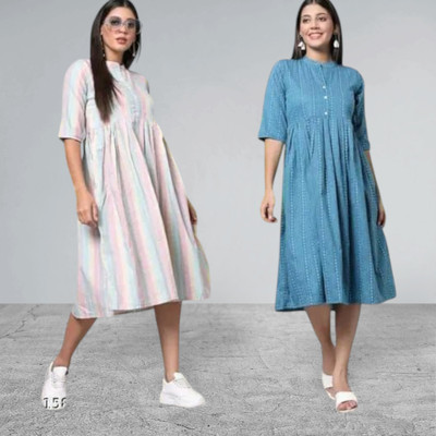 U CREATION Women Printed Anarkali Kurta(Multicolor)
