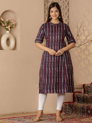 FASHION PETALS Women Floral Print A-line Kurta(Multicolor)