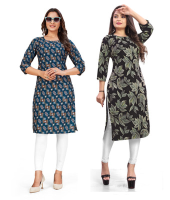 dharmanandan creation Women Solid A-line Kurta(Multicolor)