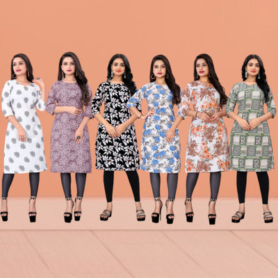 STYLESTATEMENT Women Printed A-line Kurta(Multicolor)