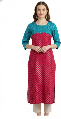 SHESHINE Women Floral Print A-line Kurta(Multicolor)