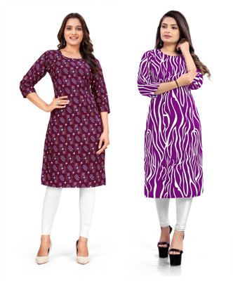 SUMITA SAREE Women Printed A-line Kurta(Multicolor)