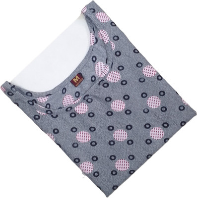 SANJUGARMENT Women Printed A-line Kurta(Grey)