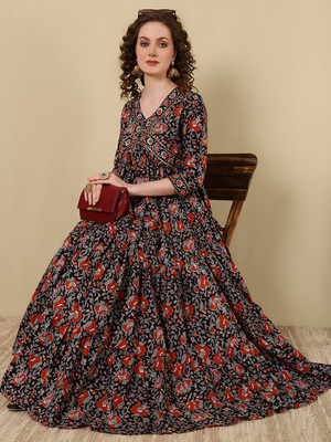 Evika Anarkali Gown(Black)