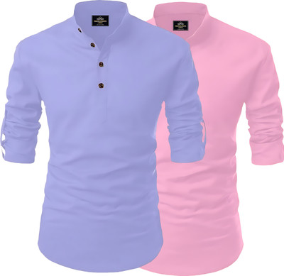 Fashion Marts Men Solid Straight Kurta(Multicolor)