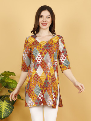 STYLEBOAT Women Printed A-line Kurta(Multicolor)
