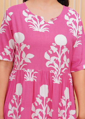 VF Rajasthan Flared/A-line Gown(Pink)