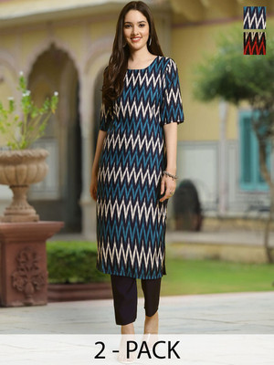Moda Rapido Women Printed A-line Kurta(Multicolor)