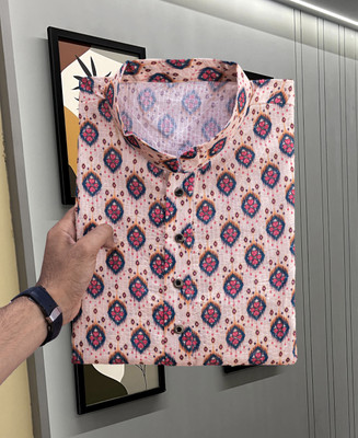 Lazzly Men Printed A-line Kurta(Multicolor)