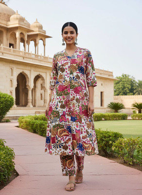 MAPRI Women Kurti Pant Set