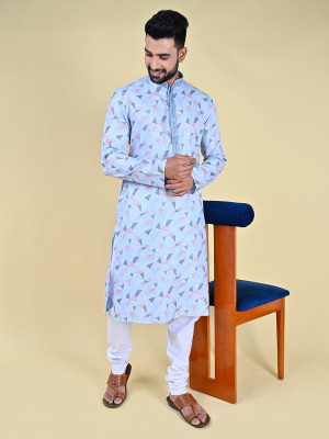 MANNYATA Men Embroidered A-line Kurta(Multicolor)