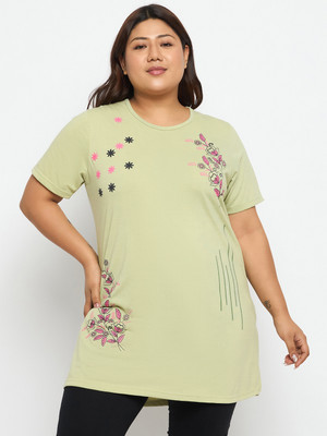 OGEN Men Printed A-line Kurta(Light Green)