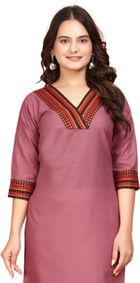 dhanshree tex Women Self Design A-line Kurta(Multicolor)