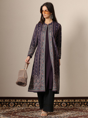 LIBAS Women Printed Straight Kurta(Red)