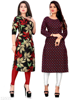 MIROSELLY CREATION Women Printed A-line Kurta(Multicolor)