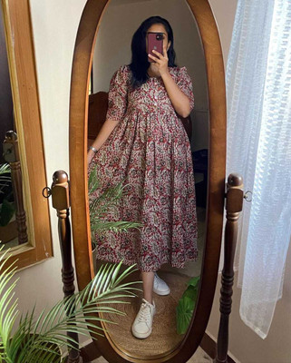 PRAVIK Flared/A-line Gown(Red)