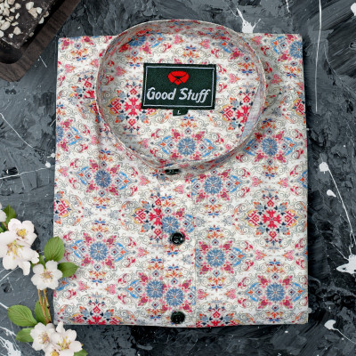 Varidashi Men Printed A-line Kurta(Maroon)