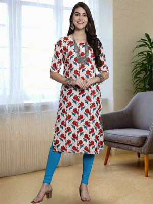 Moda Rapido Women Printed A-line Kurta(Multicolor)
