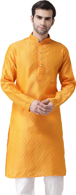 SG LEMAN Men Self Design Straight Kurta(Multicolor)