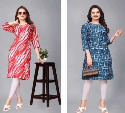 ak fashion mall Women Printed A-line Kurta(Multicolor)