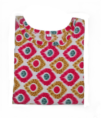 RD Collection Women Printed Straight Kurta(Multicolor)