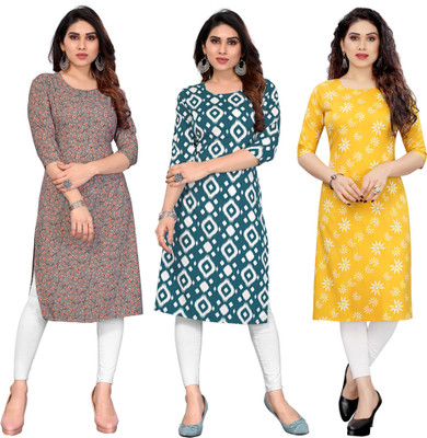 KETAKI FASHION Women Printed Straight Kurta(Multicolor)