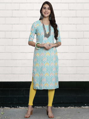 EthnicBasket Women Printed A-line Kurta(Multicolor)