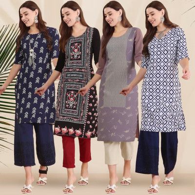 EthnicBasket Women Printed A-line Kurta(Multicolor)