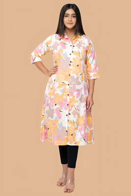 DRUPH & CO. Women Floral Print A-line Kurta(Multicolor)
