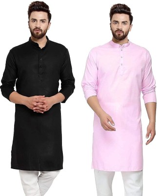 Golazo Men Solid Straight Kurta(Multicolor)