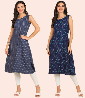 LALITATEX Women Printed A-line Kurta(Multicolor)