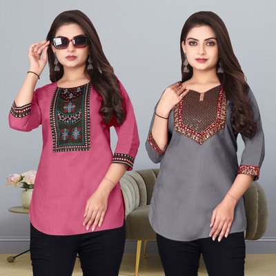 HELLY512 Women Solid A-line Kurta(Multicolor)