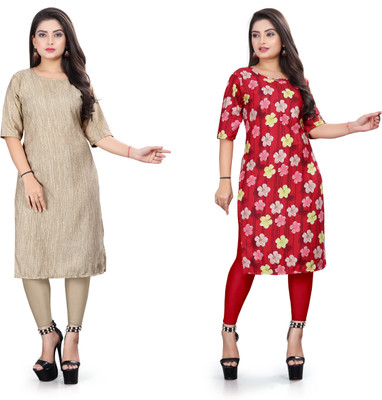 Vishwa Collection Mall Women Printed A-line Kurta(Multicolor)
